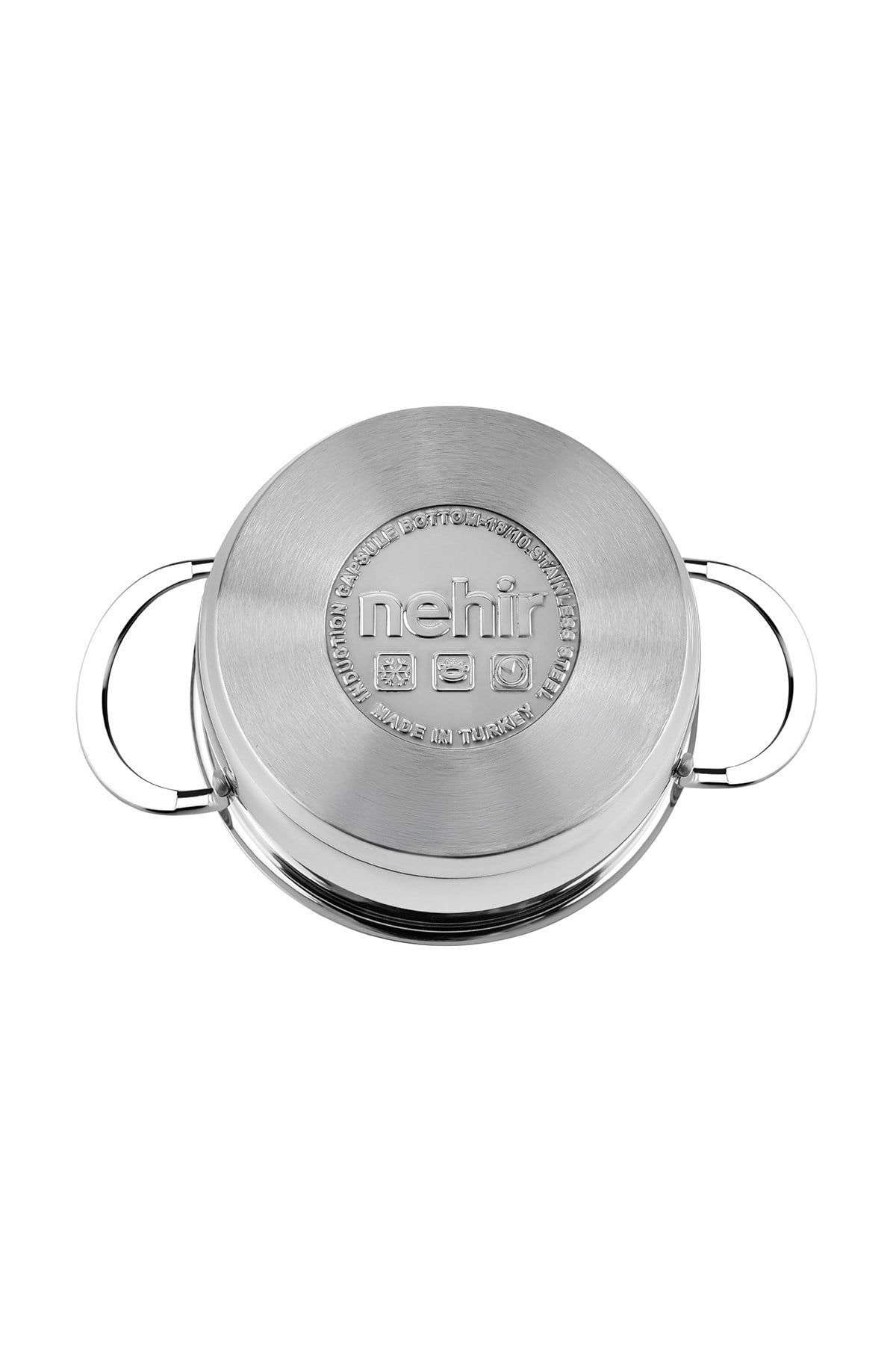 Nehir Silver 6 Parça Paslanmaz Çelik Mini Tencere Seti (12-14-16 cm)