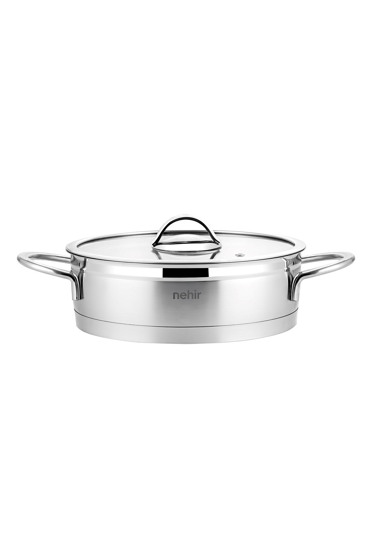 Nehir Silver Mat Trend 24 cm Sığ Tencere