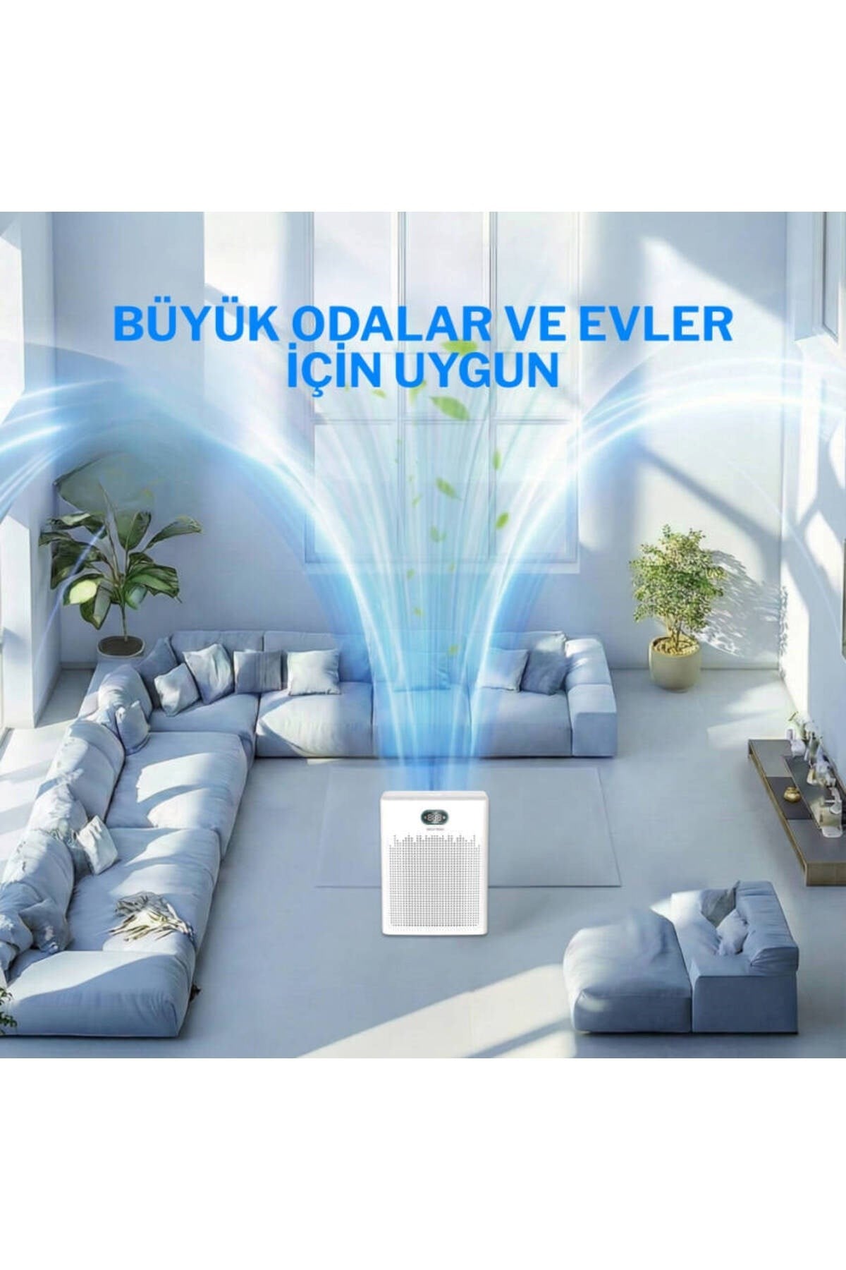Neutron  Hepa 13 Filtreli Hava Temizleyici, 3 Katmanlı Filtre, Akıllı Hava Temizleme Cihazı