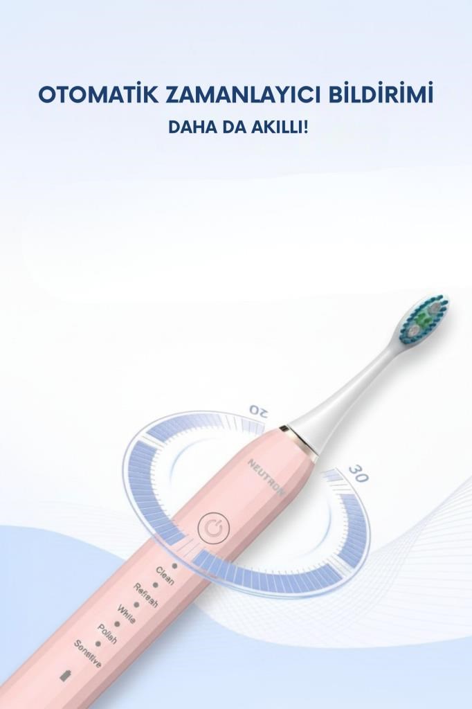 Neutron Şarjlı Sonik Şarjlı Pembe Diş Fırçası