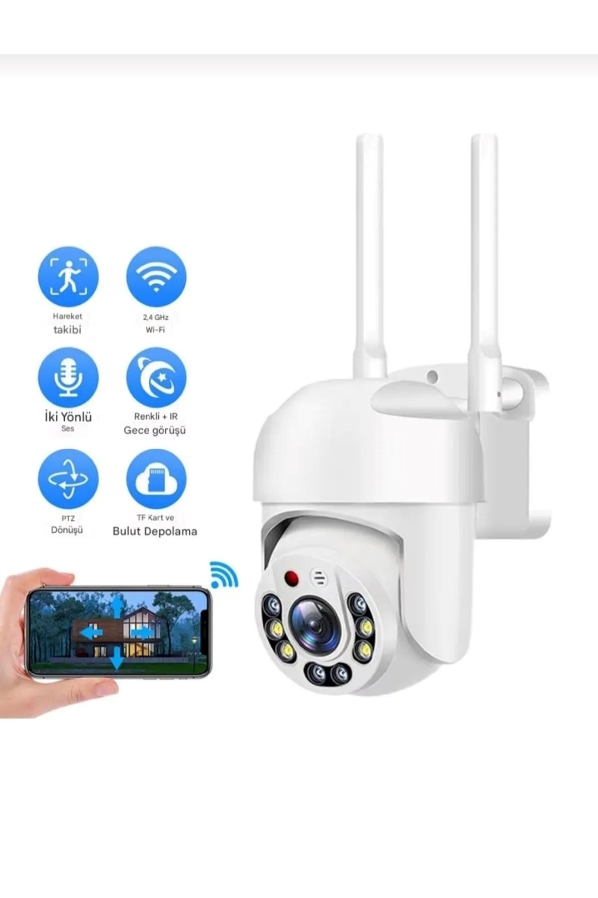 O-KAM 3031PRO Tek Kamera 3MP Hareketli Wifi Akıllı Kamera,Yapay Zeka, Gece Görüş,Karşılıklı Konuşma