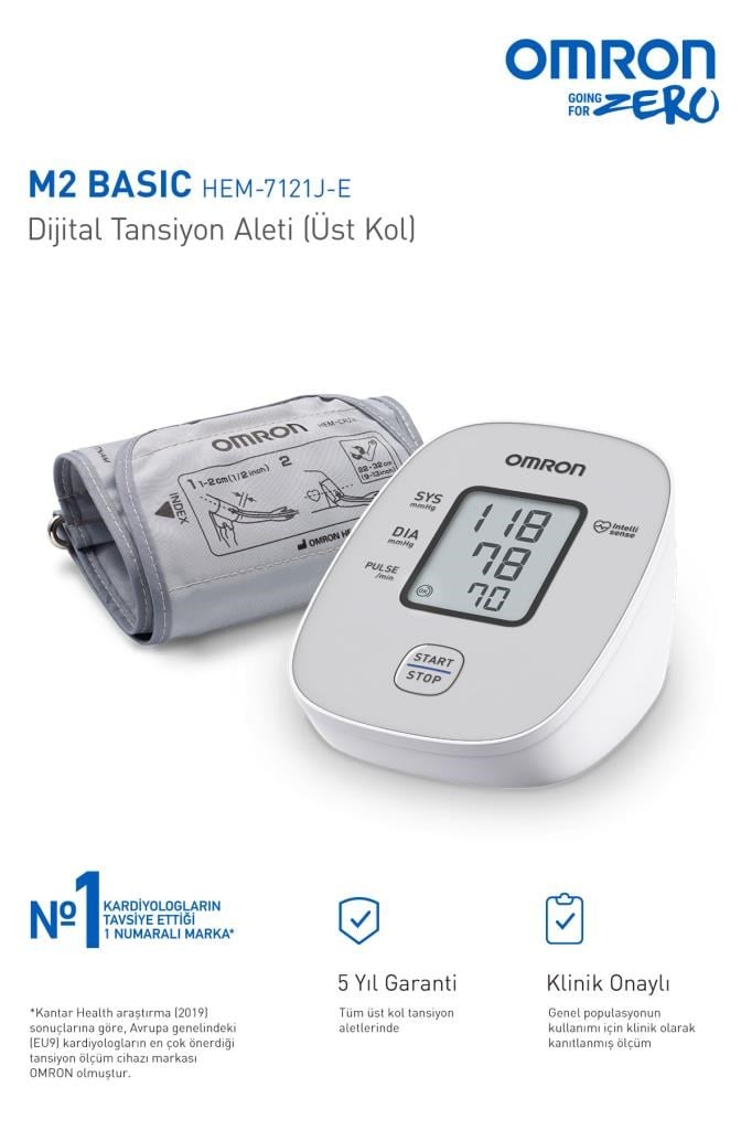 Omron M2 Basic Tansiyon Aleti 