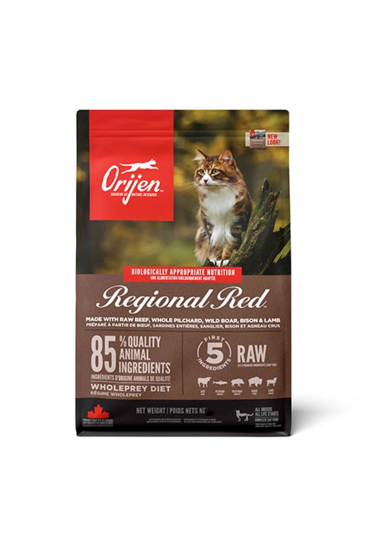 Orijen Regional Red Tahılsız Kedi Maması Tüm Irk ve Yaşam Evreleri 5,4 Kg