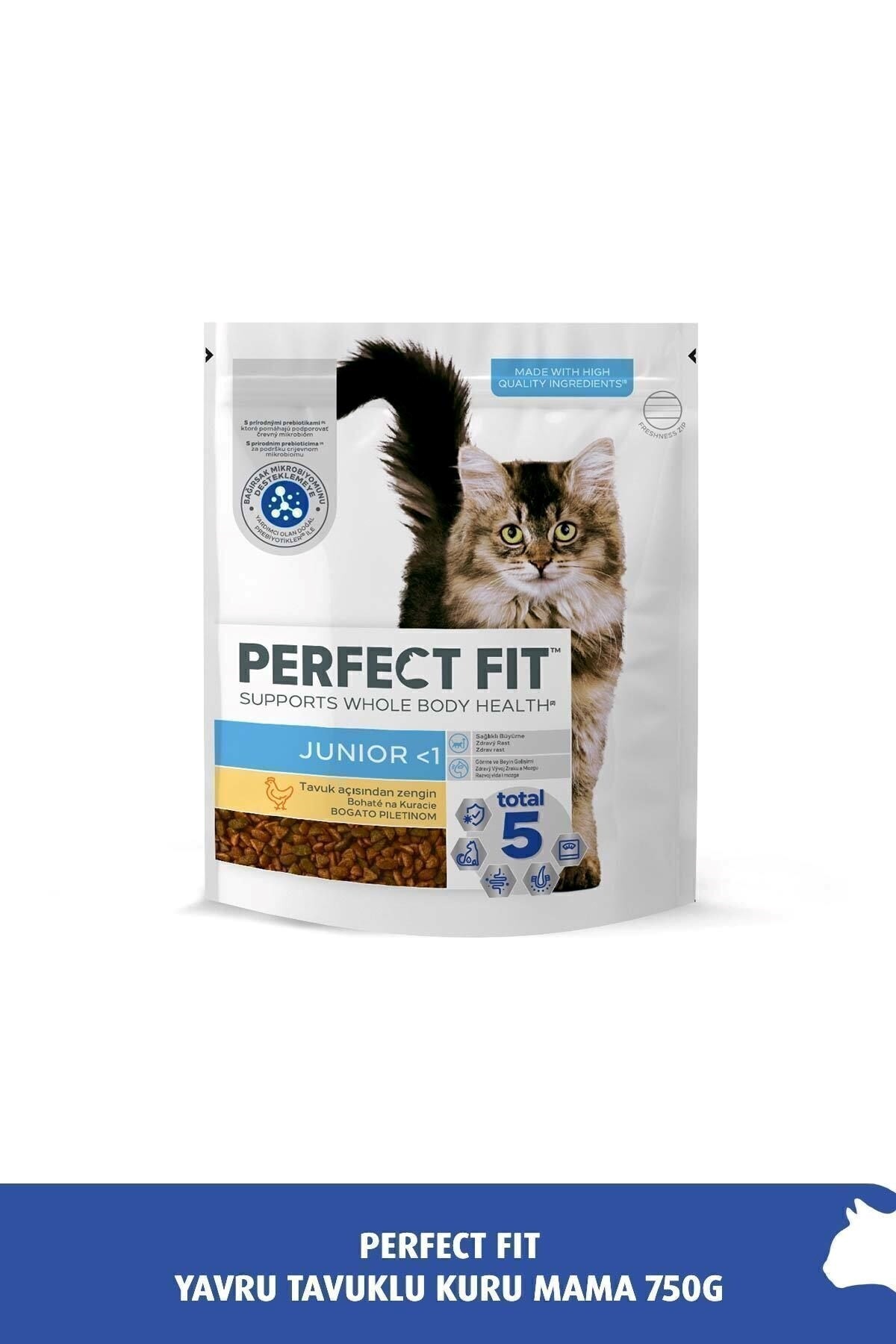 Perfect Fit Tavuklu Yavru Kedi Kedi Maması 750 gr*5 ADET