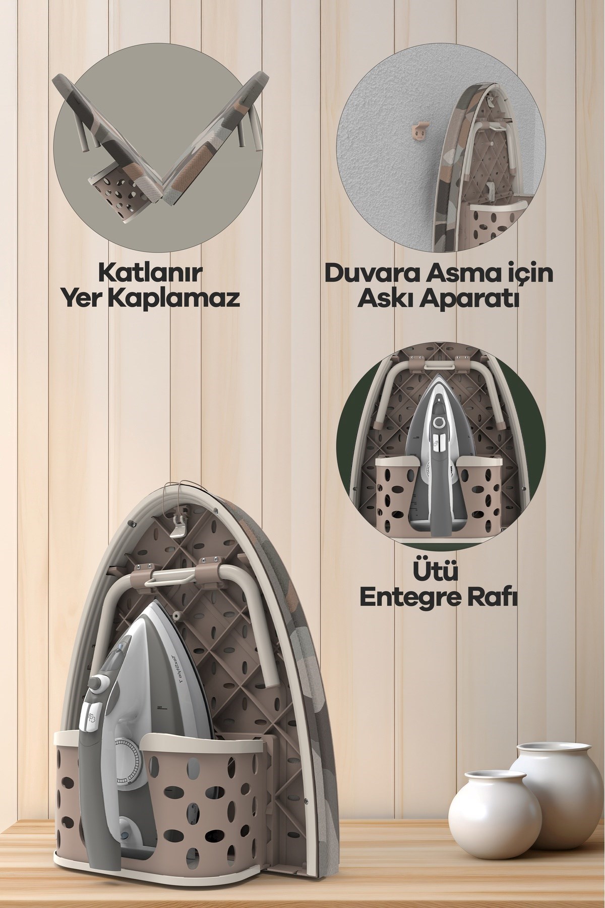 Perilla Flip Katlanır Ütü Masası