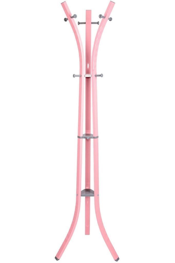 Perilla Metal Lobby 360 Ayaklı Portmanto Askılık Pembe 40 cm 185 cm