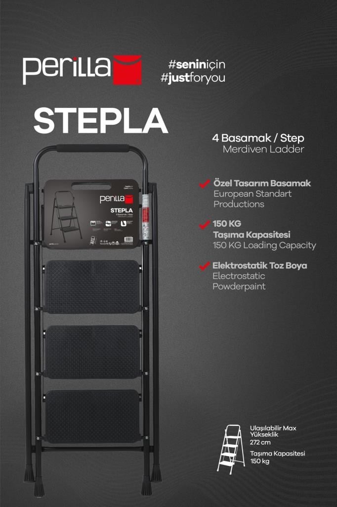 Perilla Stepla 4 Basamaklı Merdiven