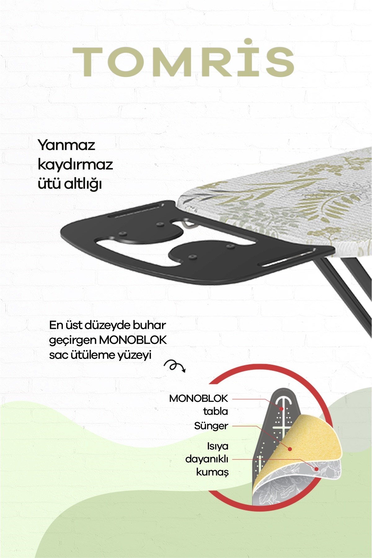 Perilla Tomris Fişsiz Ütü Masası