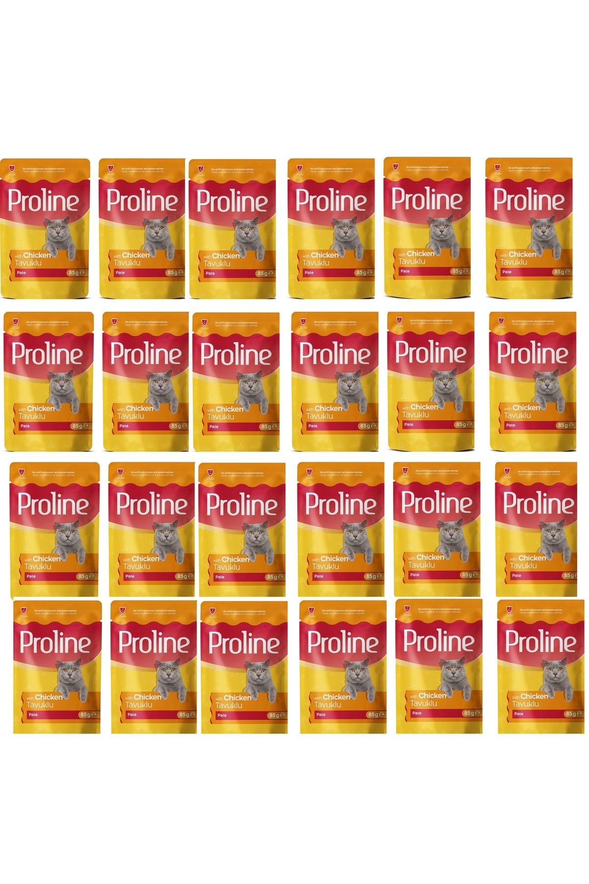 Proline Pouch Tavuklu Yaş Kedi Maması 24 x 85 gr
