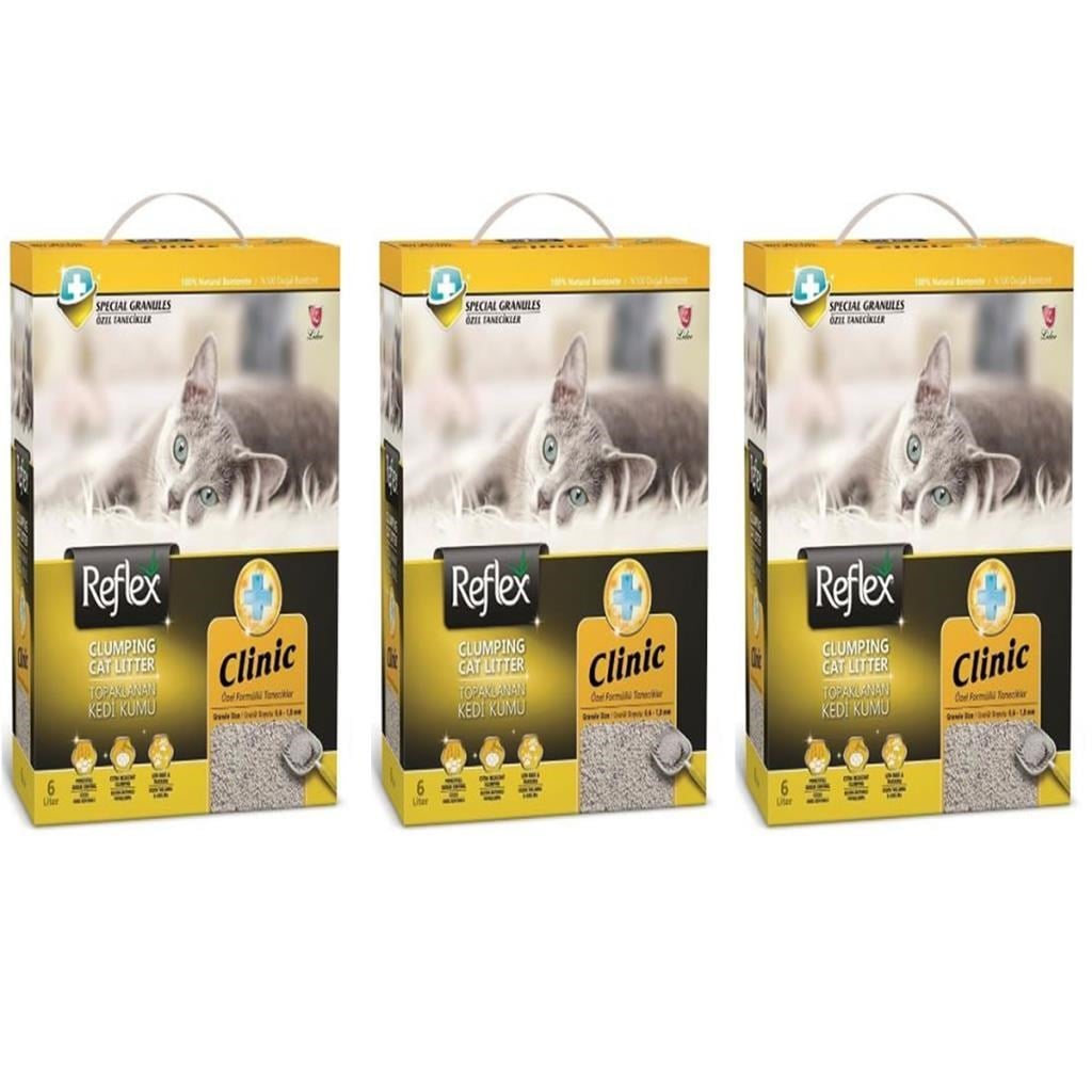 Reflex Klinik Kedi Kumu 6 Lt 3 Adet