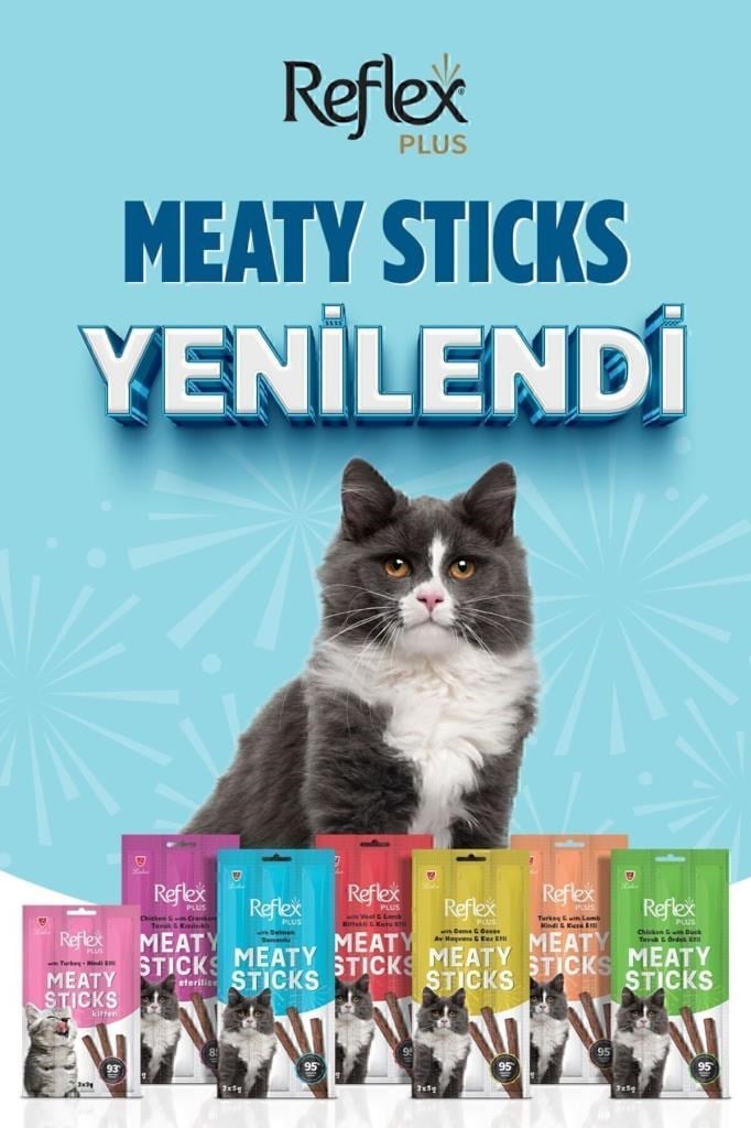 Reflex Meaty Sticks Karışık Ödül Maması Seti 3X5GR 6lı Paket