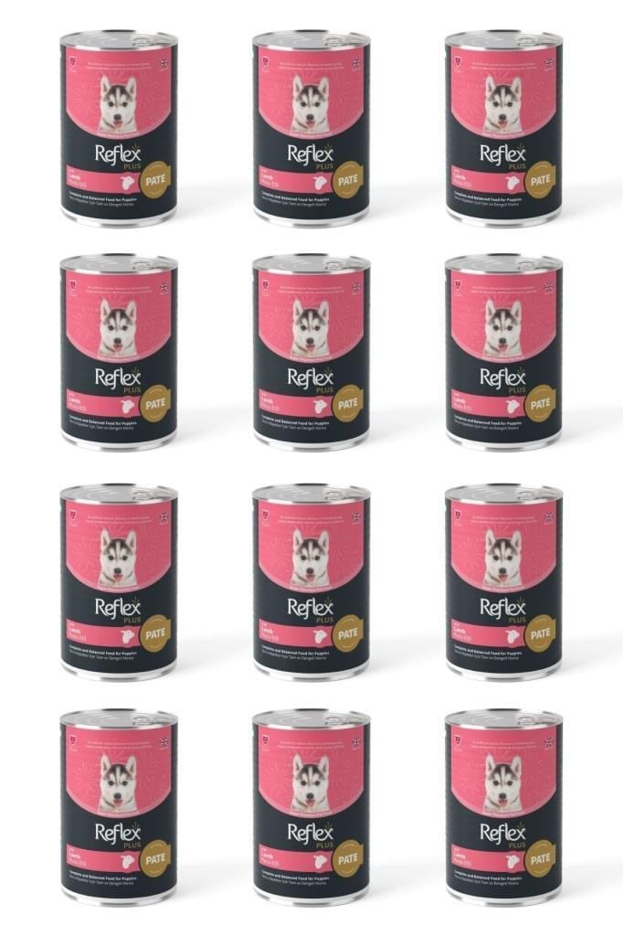 Reflex Plus Pate İçinde Et Parçacıklı Yavru Köpek Maması 395 Gr*12 Adet