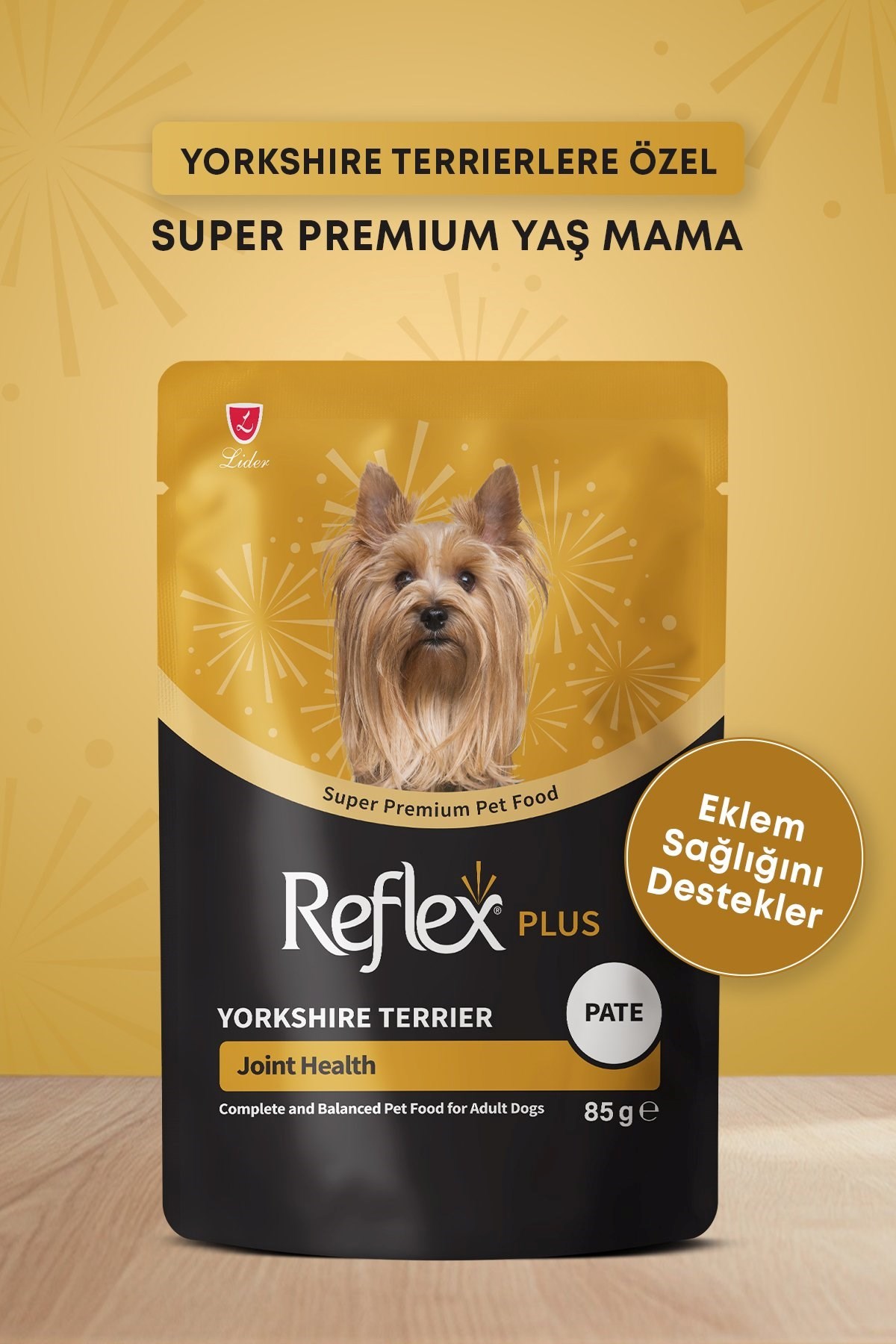 Reflex Plus Pounch Yorkshire Terrier J. Health Pate Yetiş. Köpek Maması 85 gr*24lü