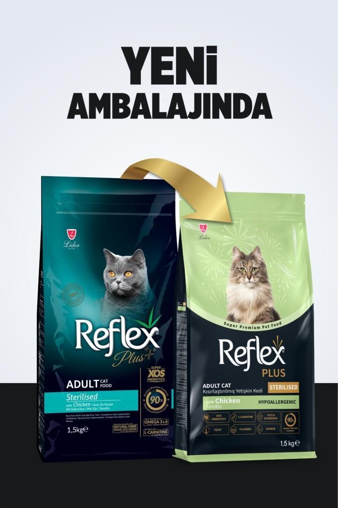 Reflex Plus Tavuklu Kisirlastirilmis Yetiskin Kedi Maması 1.5 Kg