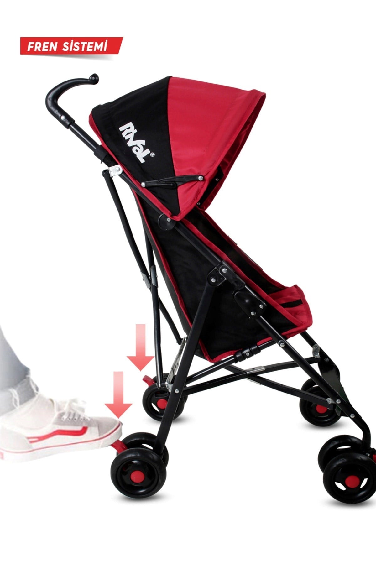Rival Rv108 Tokyo Hafif Baston Bebek Arabası Bordo