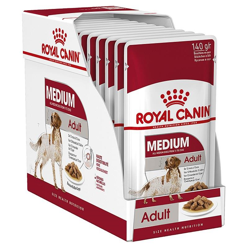 Royal Canin Medium Adult Yetişkin Gravy Köpek Yaş Maması 140 Gr x 10 Adet