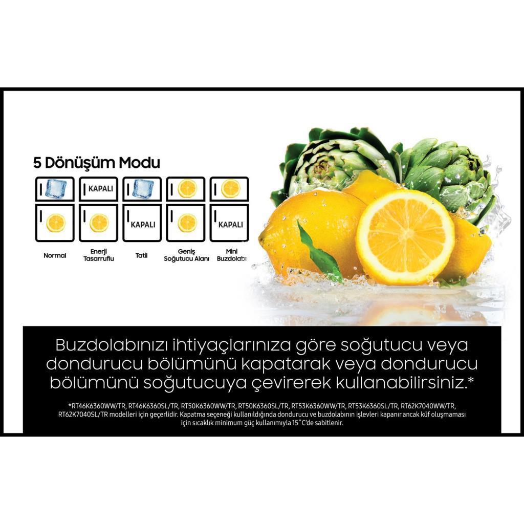 Samsung RT62K7040SL 630 Lt Çift Kapılı Buzdolabı İnox