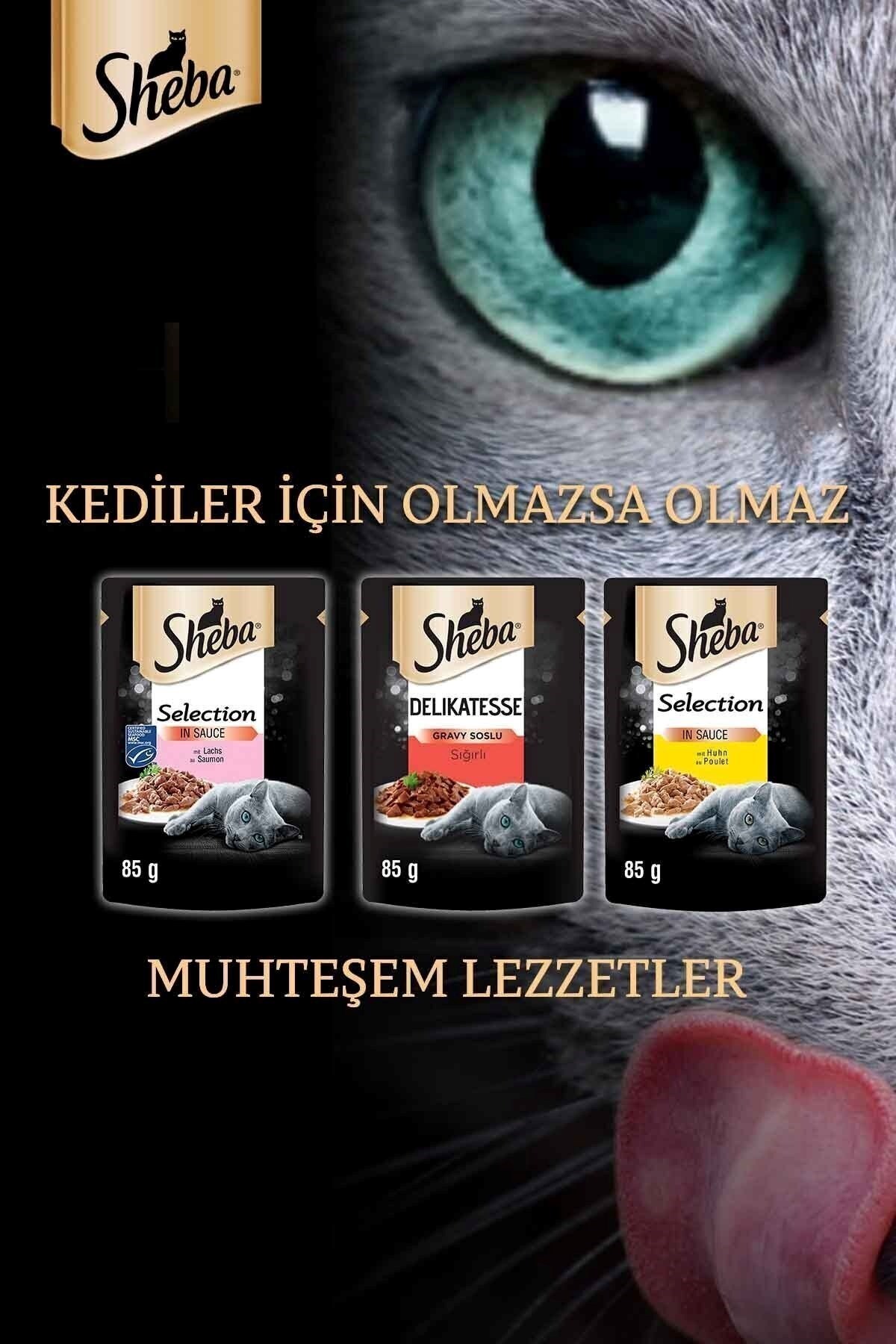 SHEBA 85 GR POUCH SIĞIRLI 28'Lİ