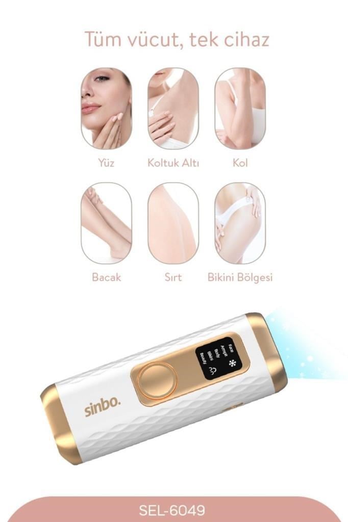 Sinbo Sel-6049 IPL Epilasyon Cihazı Hassas Ciltler İçin Özel