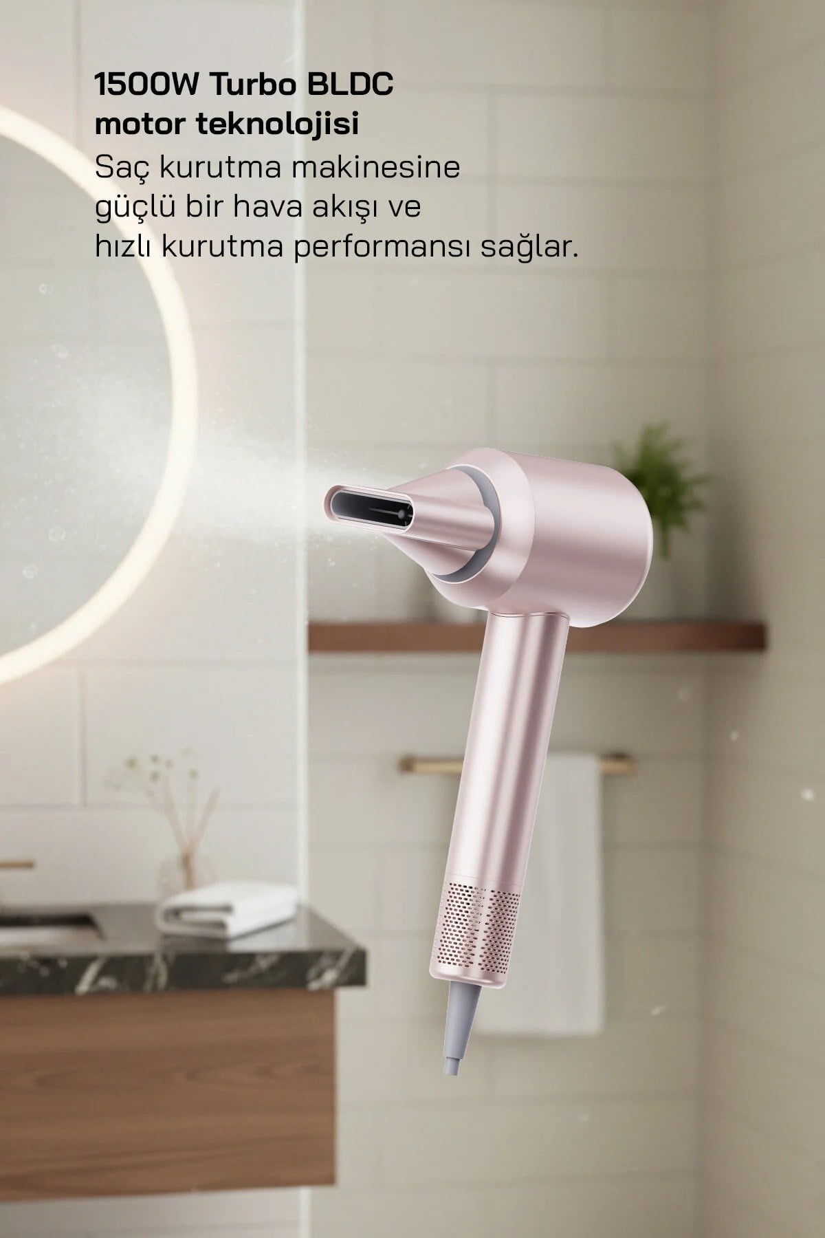 Sinbo SHD-1740 BLDC Saç Kurutma Makinesi Şampanya