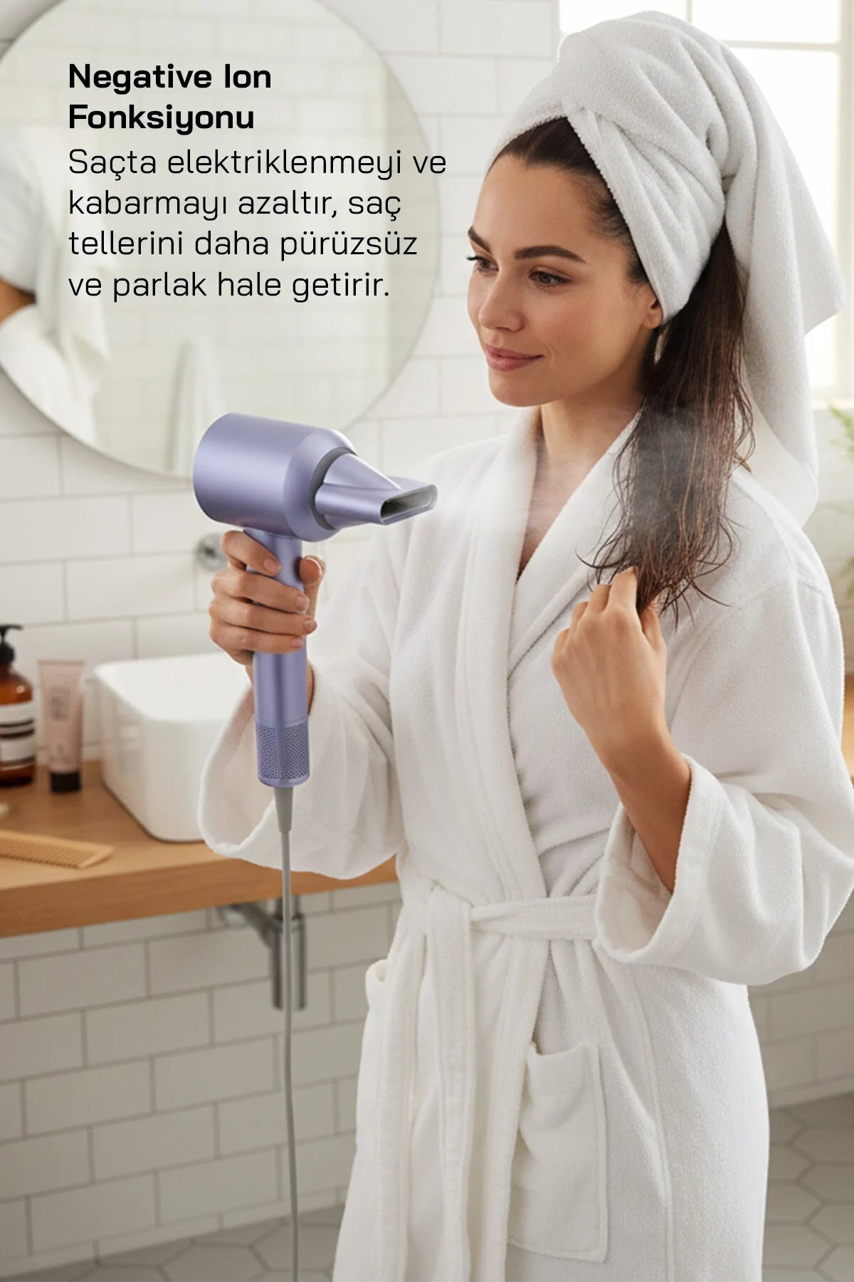 Sinbo SHD-1740 BLDC Saç Kurutma Makinesi Mavi 