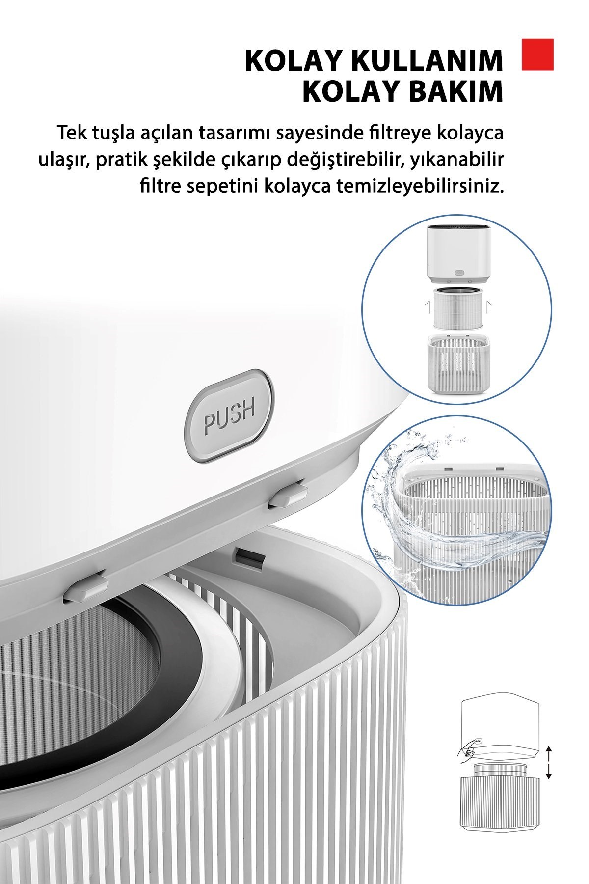 Toshiba Alerjen Karşıtı Beyaz Hava Temizleme Cihazı Purifier TAP-YE25FCIS(W)