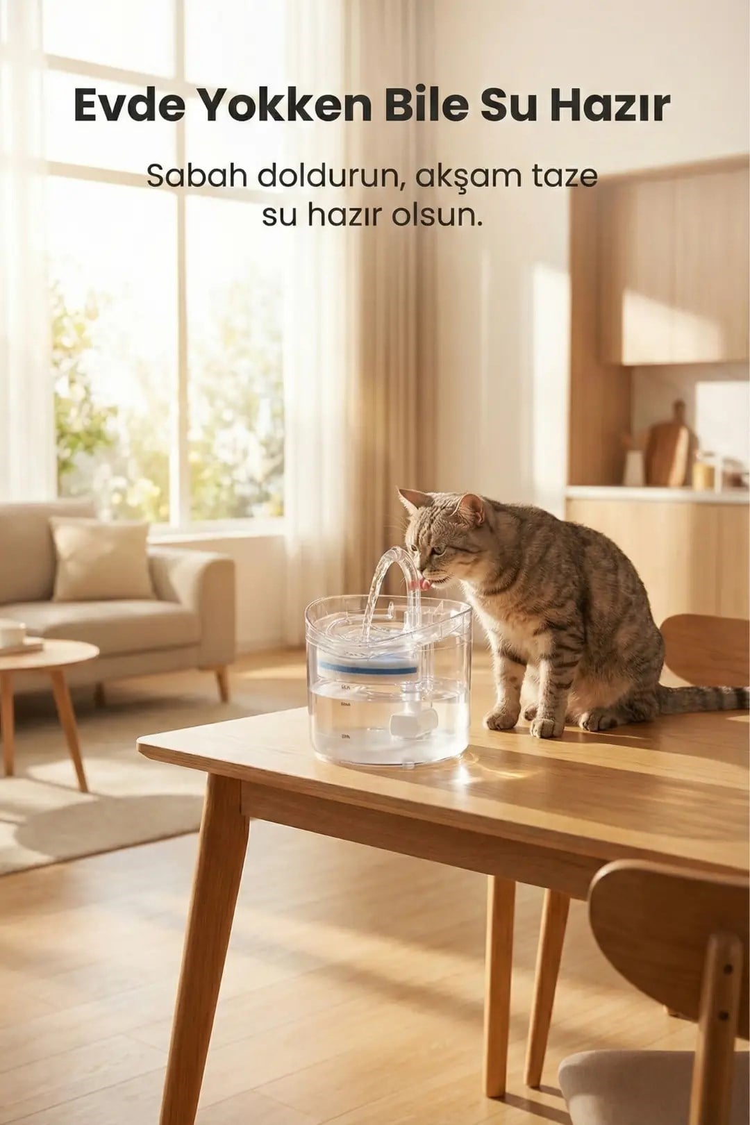 VEXGEN 4 Berry Filtreli Otomatik Evcil Hayvan Su Pınarı 2L Sessiz Pompa Kedi Köpek Su Sebili