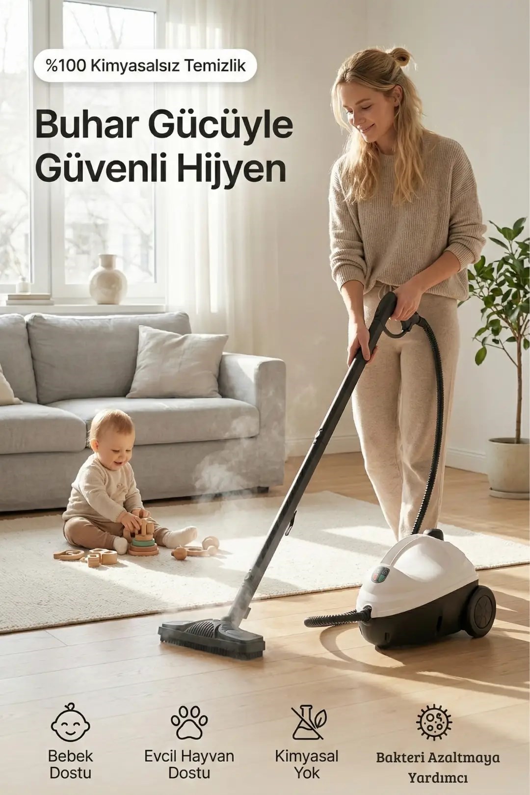 VEXGEN 4Berry SteamClean Buharlı Temizlik Makinesi