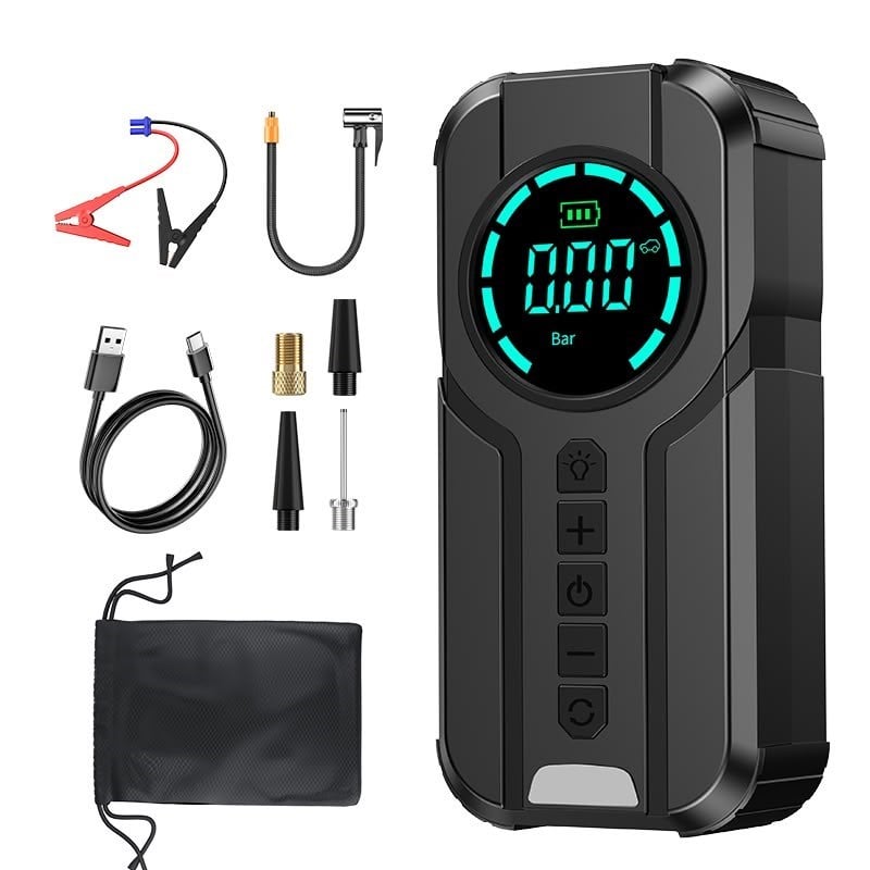 Vexgen Blueseed PowerJump 4ü 1 Arada Akü Takviye & Hava Kompresörlü Powerbank