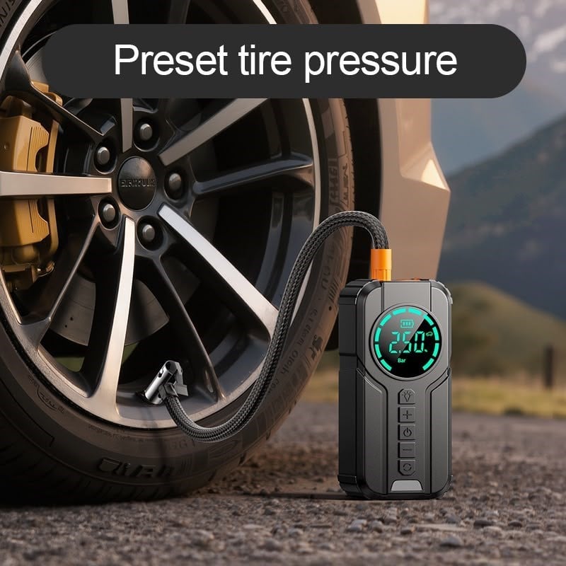 Vexgen Blueseed PowerJump 4ü 1 Arada Akü Takviye & Hava Kompresörlü Powerbank