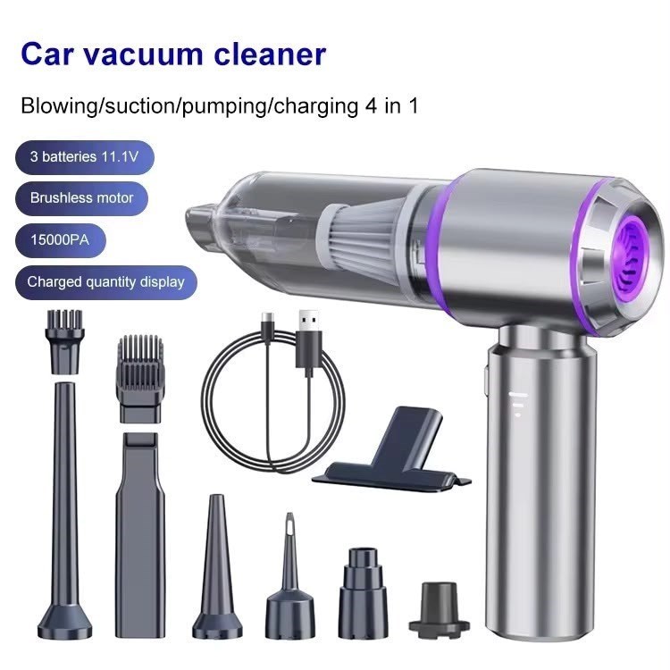 Vexgen HL-121 TurboClean Pro Kablosuz Oto Süpürgesi Gri