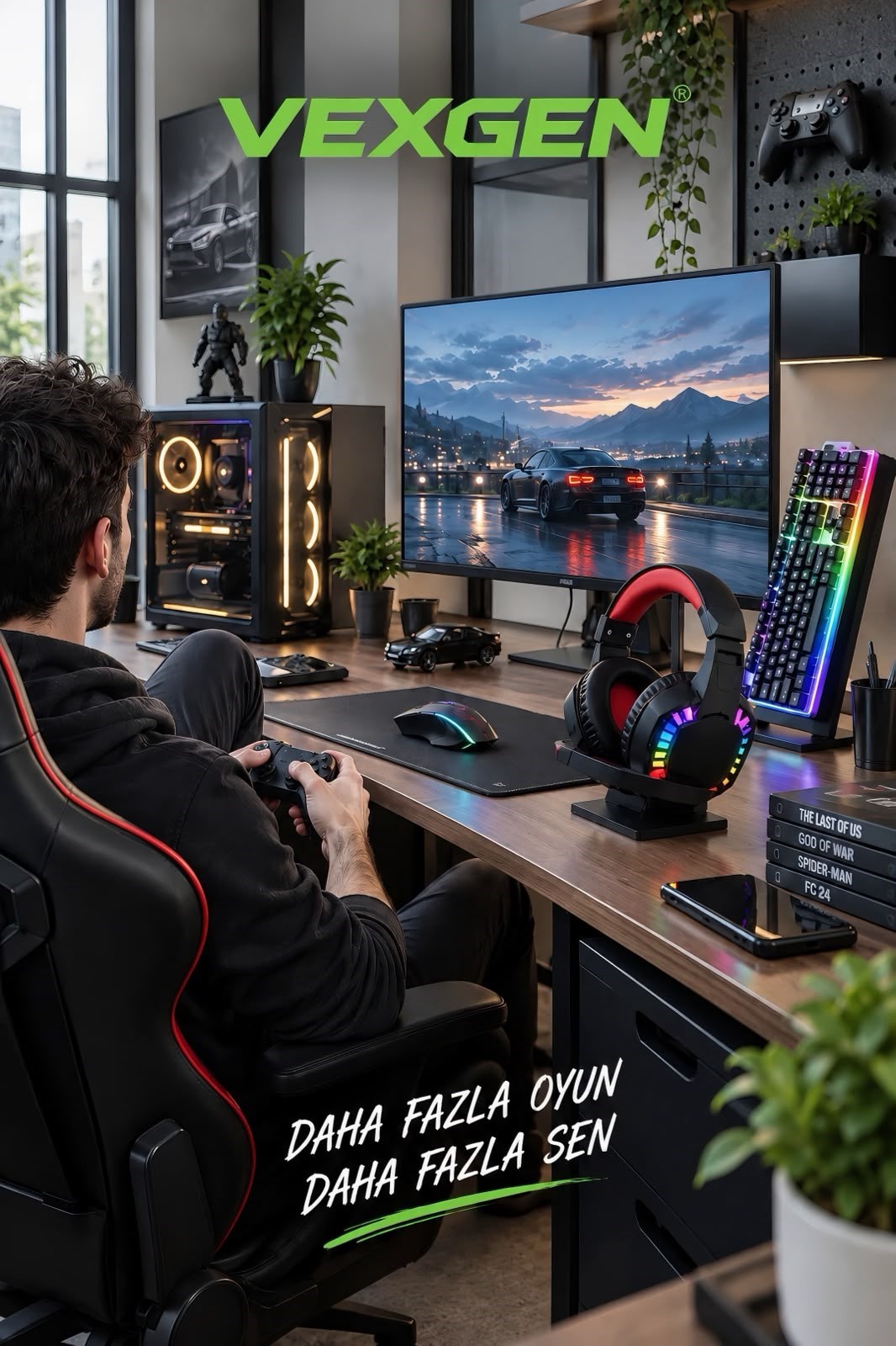 Vexgen Strike Pro 4ü 1 Arada RGB Oyuncu Seti