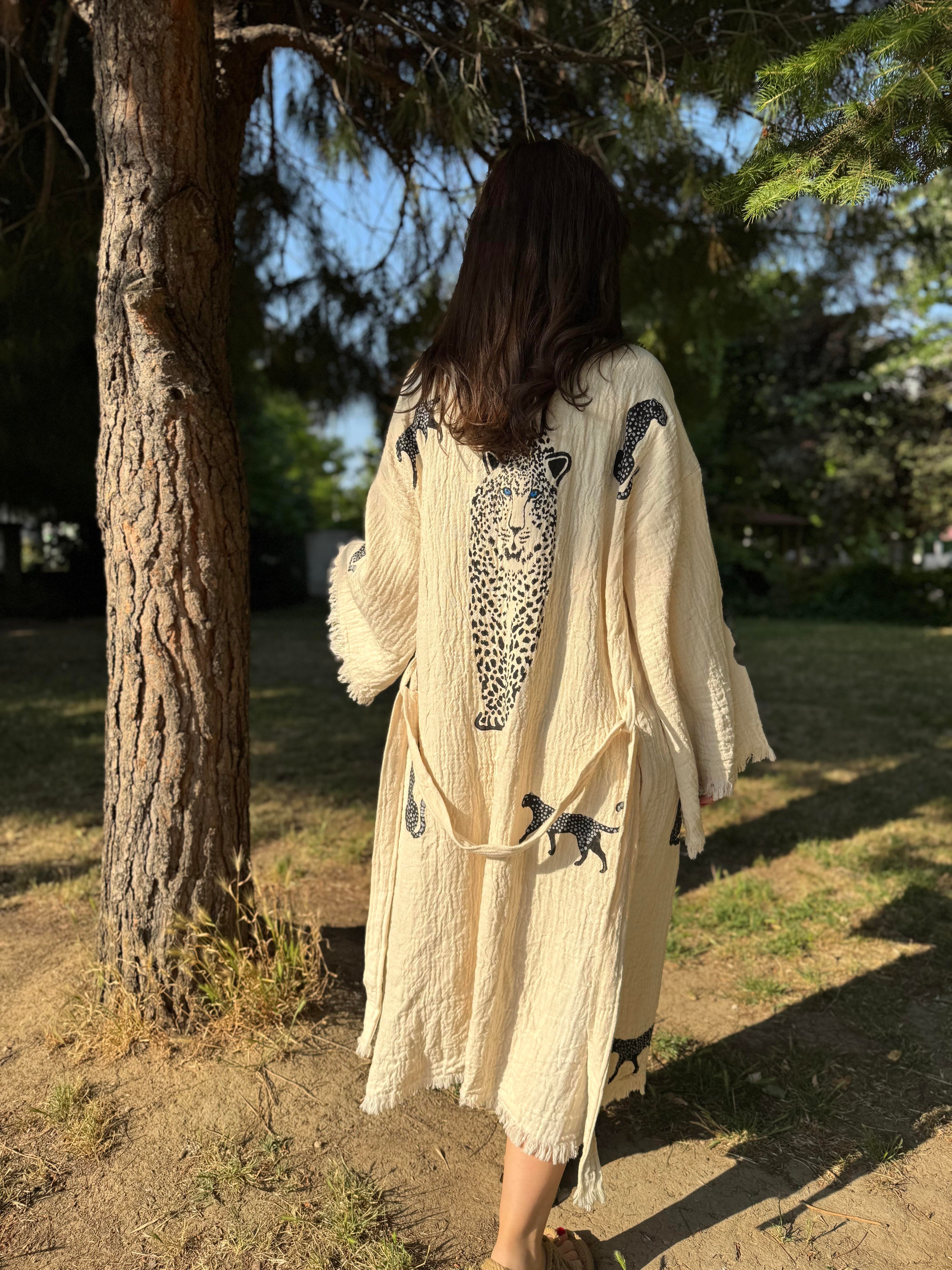 Kaplan Desen Kimono - EmicraftKaplan Desen KimonoKimono ve Peştemal