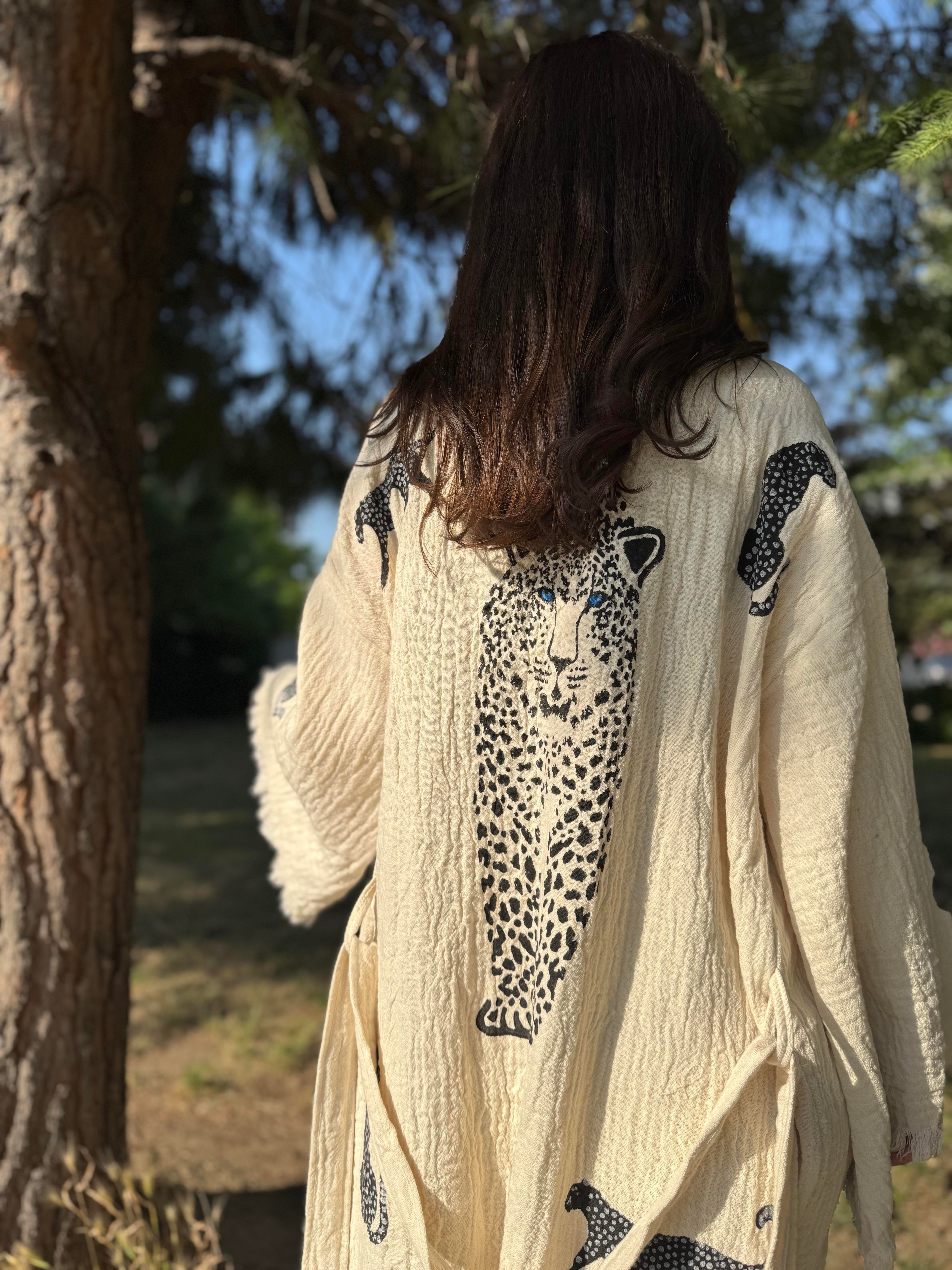 Kaplan Desen Kimono - EmicraftKaplan Desen KimonoKimono ve Peştemal