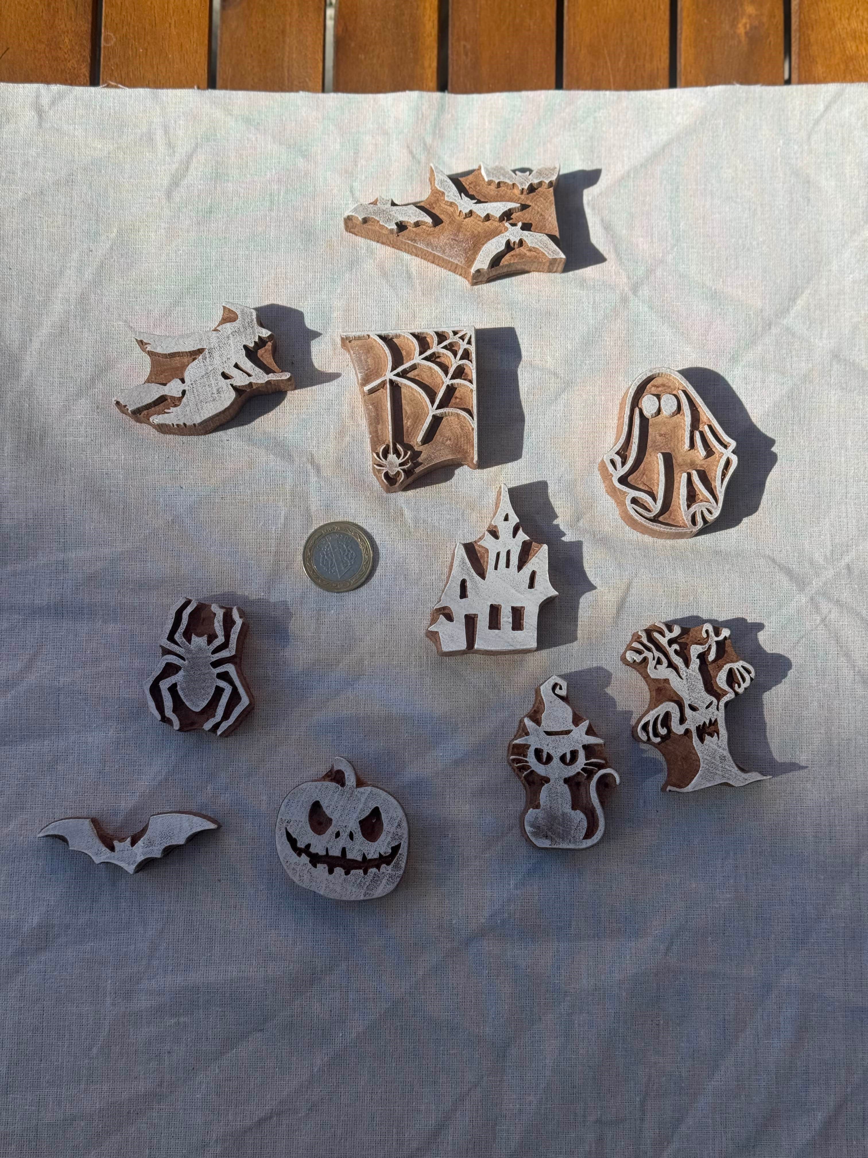 Mini Hallowen Set Tahta Baskı Kalıbı 1436 - EmicraftMini Hallowen Set Tahta Baskı Kalıbı 1436Mini Genel Modeller