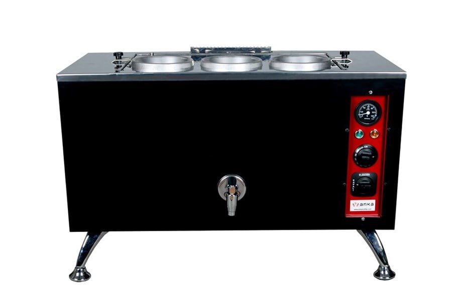Anka 3 Demlikli Black Pro Kompakt Çay Kazanı Elektrikli BPE3