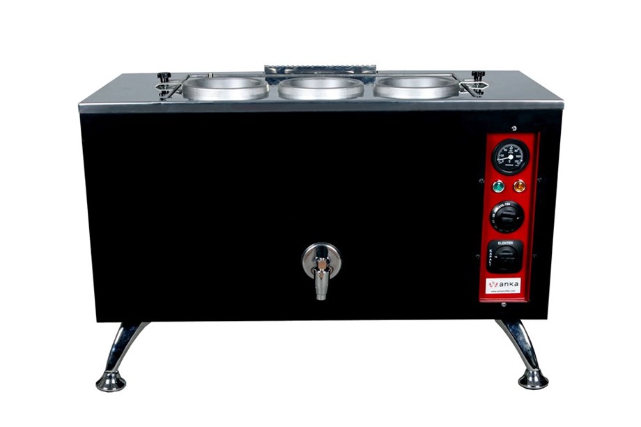Anka 3 Demlikli Black Pro Kompakt Çay Kazanı Elektrikli BPE3