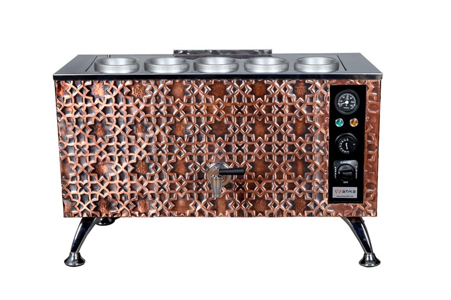 Anka 5 Demlikli Antik Pro Kompakt Elektrikli Çay Kazanı APE5