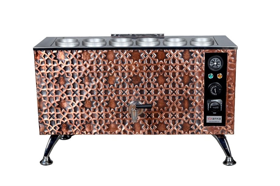 Anka 6 Demlikli Antik Pro Kompakt Elektrikli Çay Kazanı APE6
