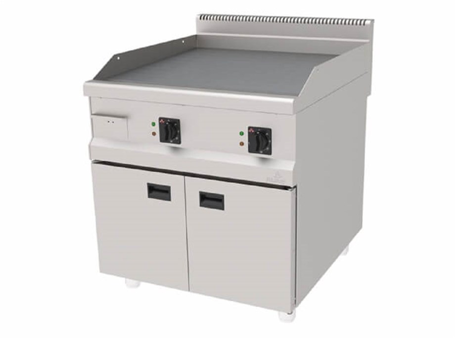 Atalay Elektrikli Pleyt Izgara Yarı Oluklu Yarı Düz Yüzey Alt Dolaplı 80x90x85 Cm AEI-890-ND