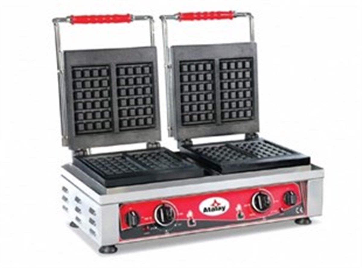 Atalay Elektrikli Waffle Makinası Çiftli Yonca Desenli AWMC-2402