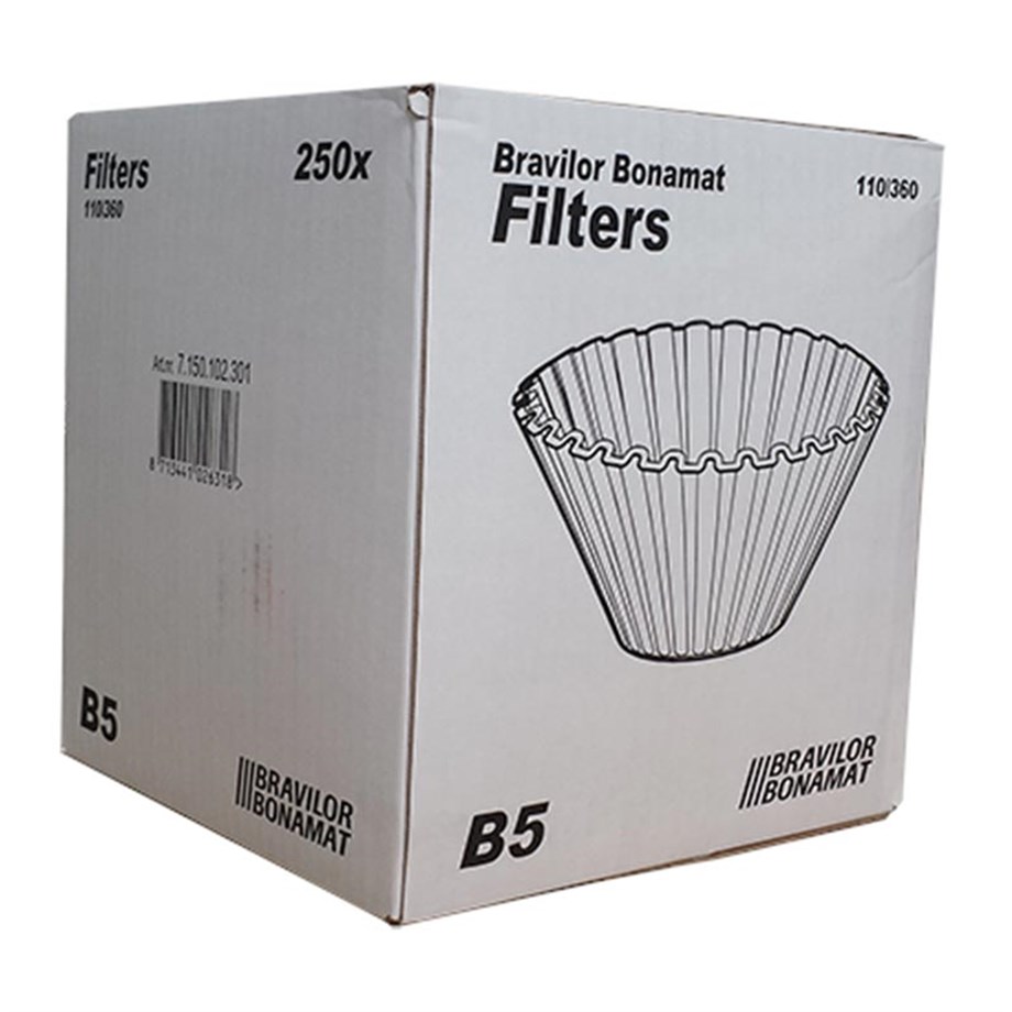 Bravilor Bonamat B5 Kahve Filtre Kağıdı 110/360 mm, 250 Adet