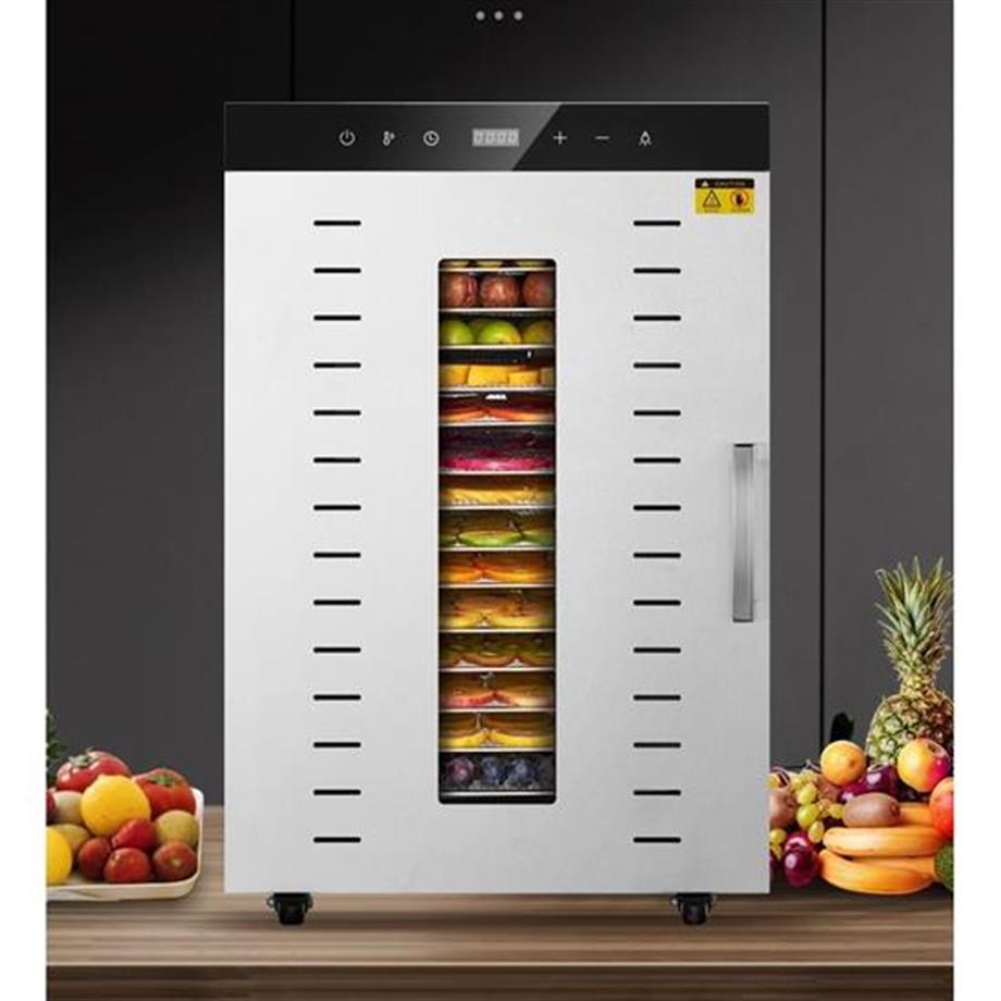 Dalle 16 Tepsi Paslanmaz Çelik Meyve Kurutma Makinesi SS-16H 