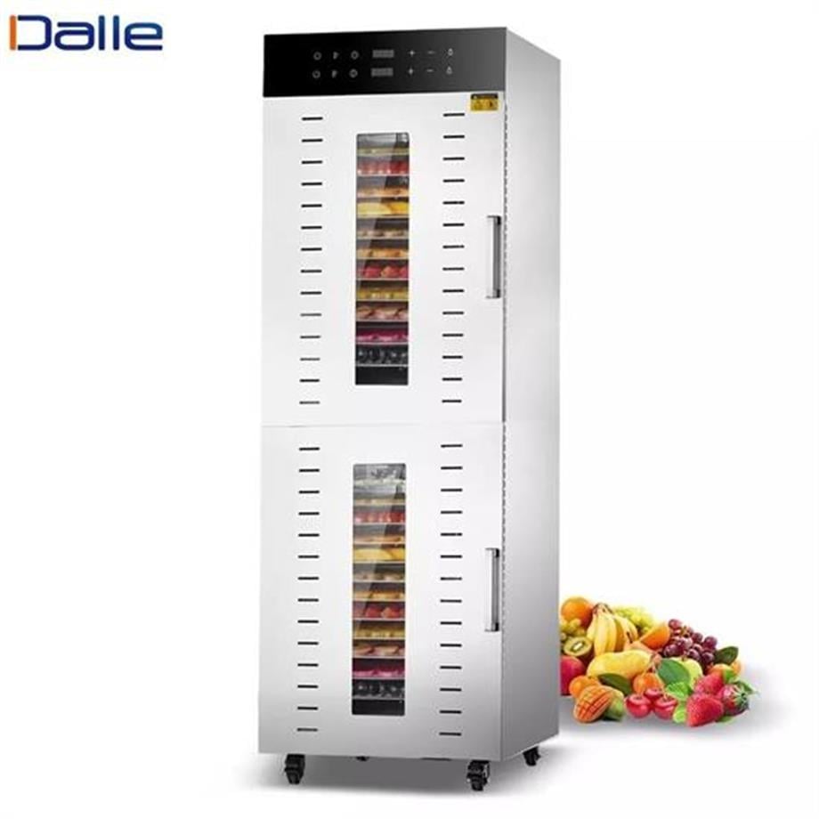 Dalle 32 Tepsili Çift Katmanlı Krom Gıda Kurutma Makinesi Dijital SS-32H