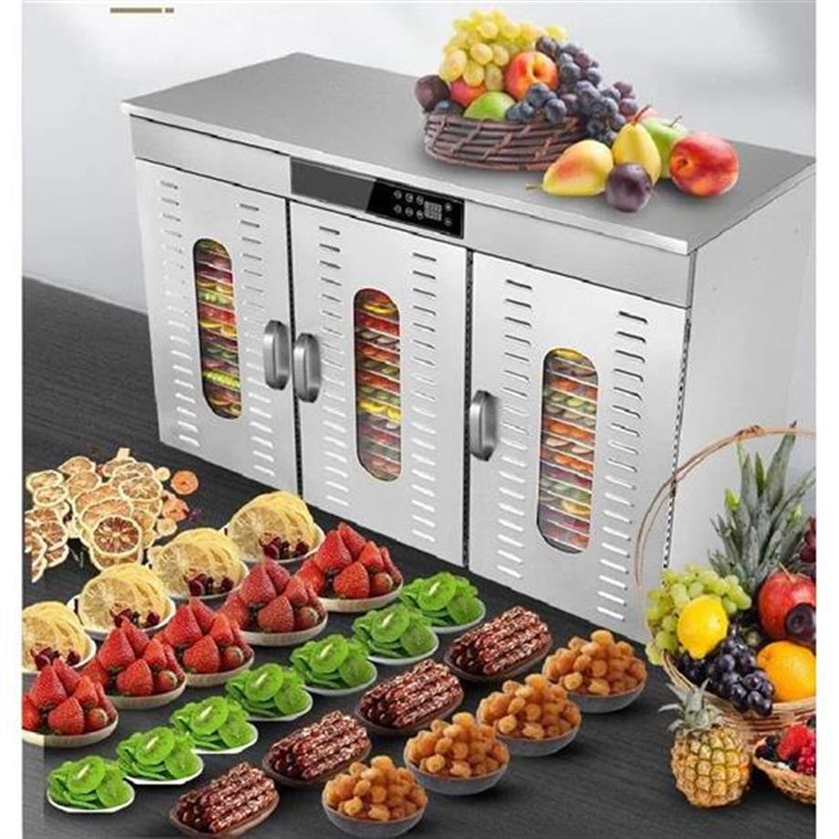 Dalle 60 Tepsili Paslanmaz Çelik Gıda Kurutma Makinesi Dijital LT-021