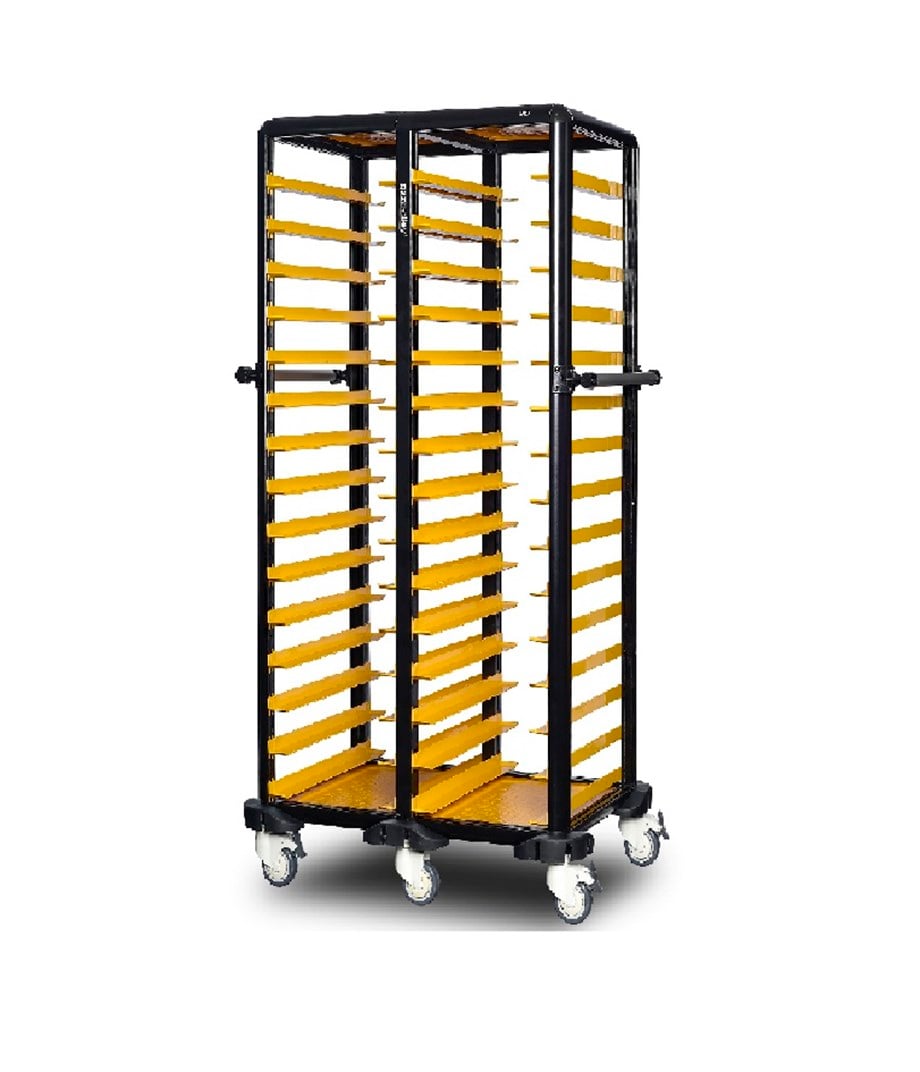 Gastrolley 30 Raflı İkili Tepsi Taşıma Arabası Etrafı Açık 101x71x174 Cm