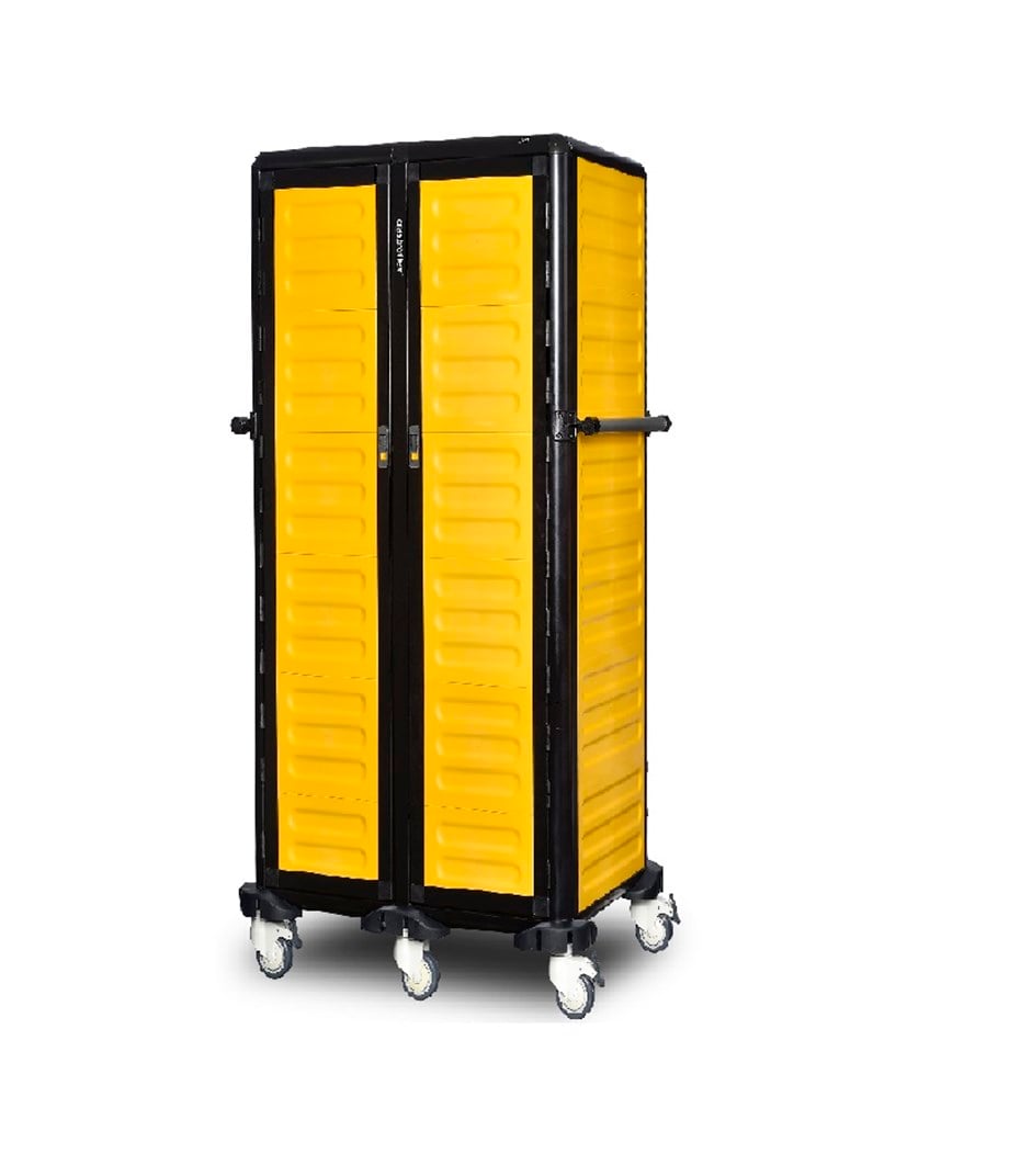 Gastrolley 30 Raflı İkili Tepsi Taşıma Arabası Kapılı 101x71x174 Cm