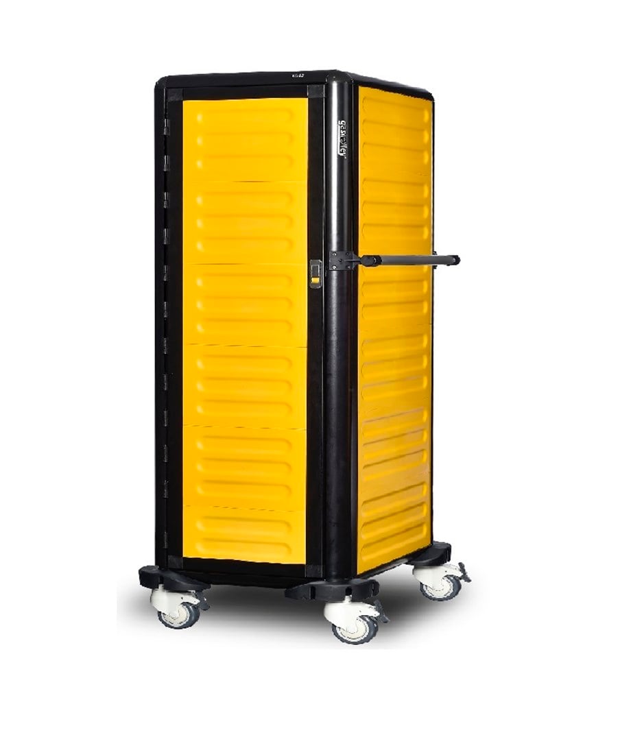 Gastrolley Tepsi Taşıma Arabası 15 Raflı Kapılı 57x71x174 Cm