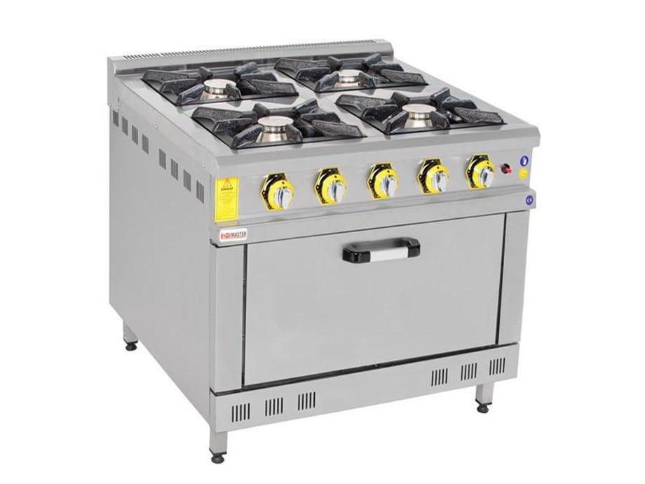İnox Master 4'Lü Kuzine Gazlı 100X100X85 cm İMR-KOG-1010