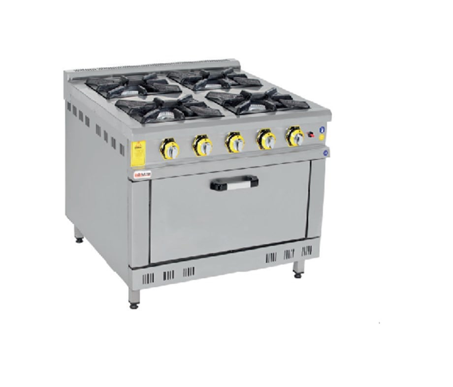 İnox Master 4'Lü Kuzine Gazlı 80X80X85 cm İMR-KOG-8080